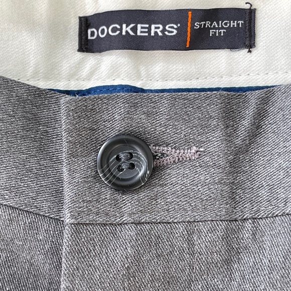 Dockers Men's Dress Plants Straight Fit Size 36x30 Gray - Picture 7 of 9